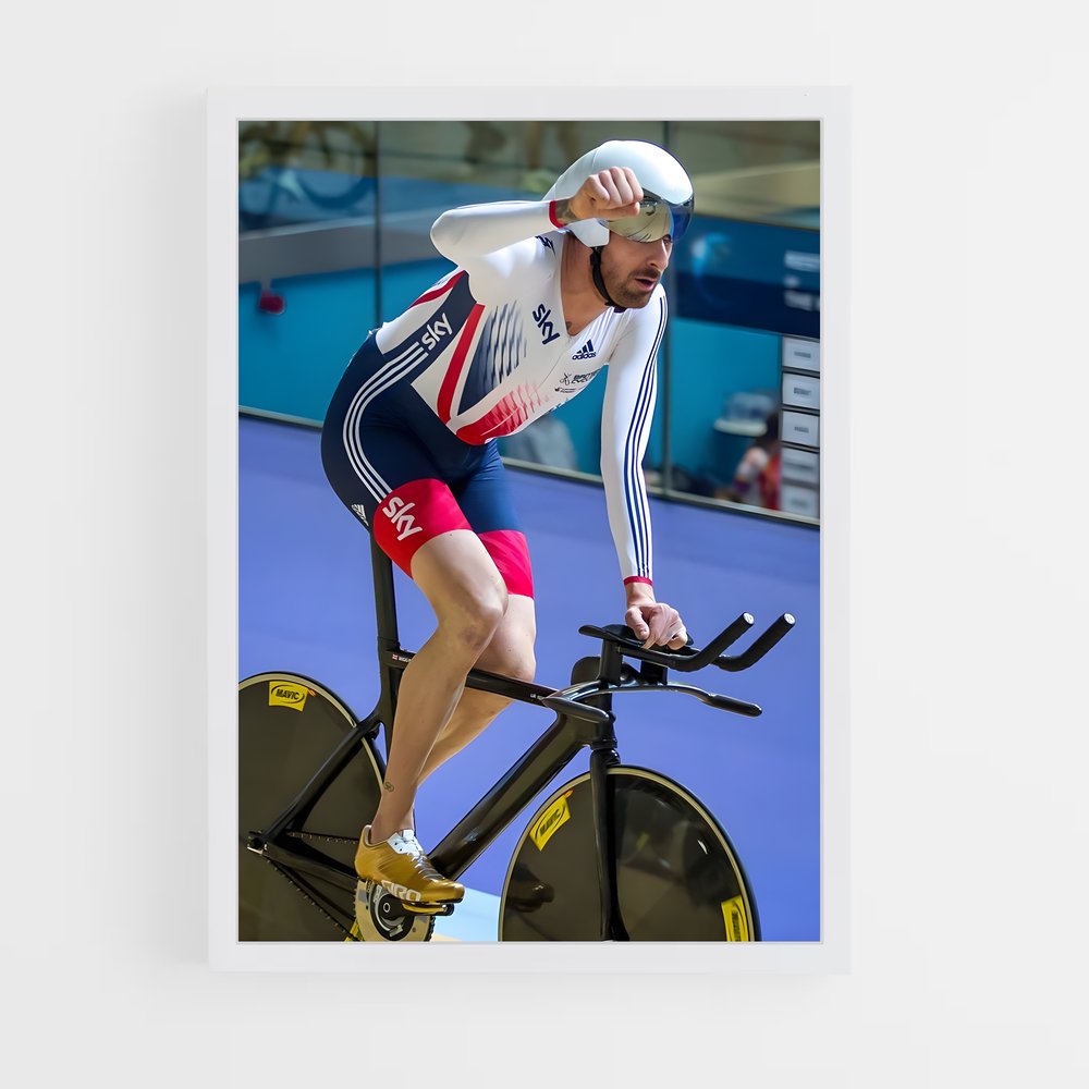 Poster L'Ascension de Wiggins – affiche Cyclisme (vue 3)